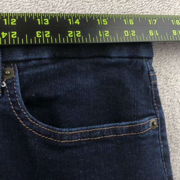 Banana Republic Womens Jeans 31/12 Cropped Bootcut Leg Blue Dark Denim Casual - Picture 4 of 14